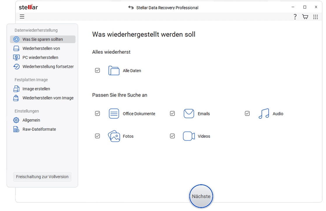 Dateityp auswählen